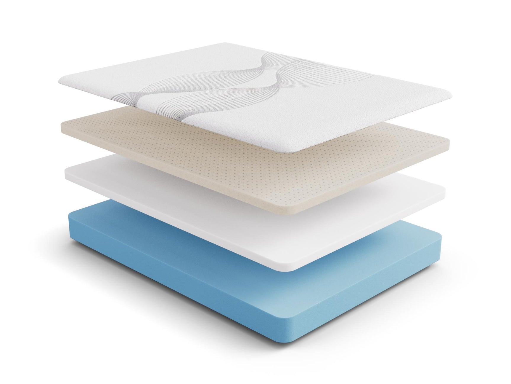 Ethos Thrive All Foam 10" Medium Beige&White King Mattress - Ornate Home