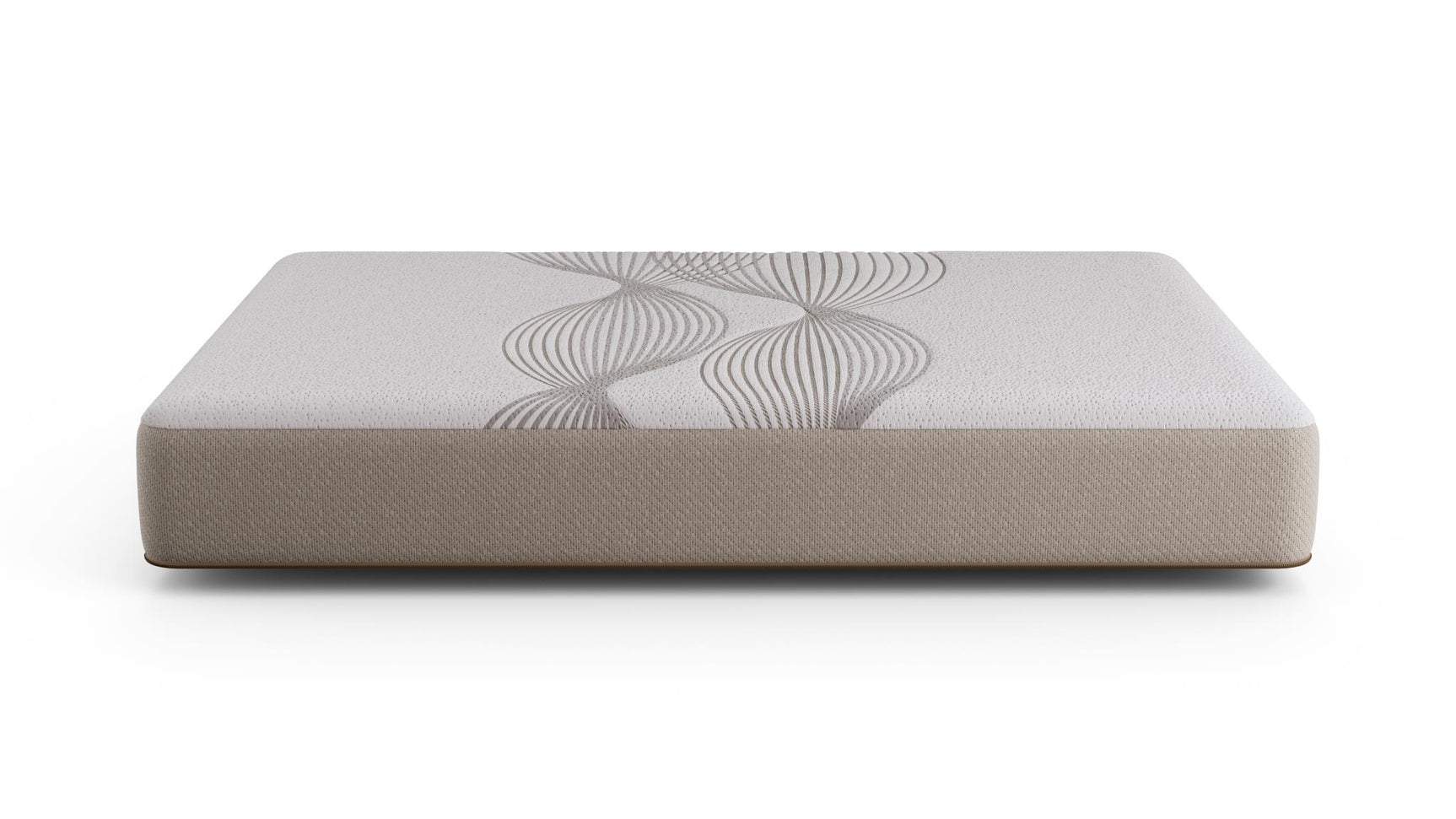 Ethos Thrive All Foam 10" Medium Beige&White Queen Mattress - Ornate Home