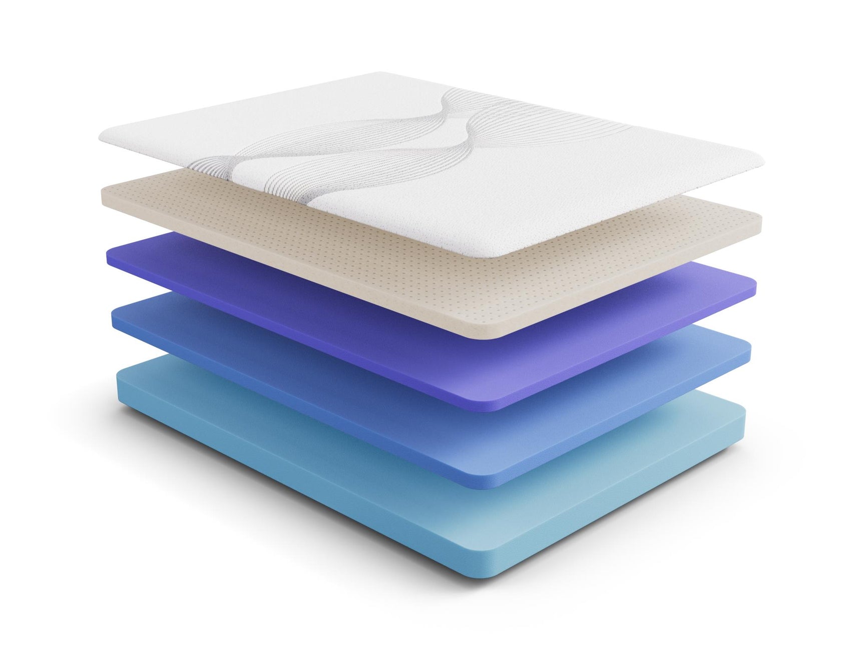 Ethos Thrive All Foam 10" Plush Beige&White King Mattress - Ornate Home