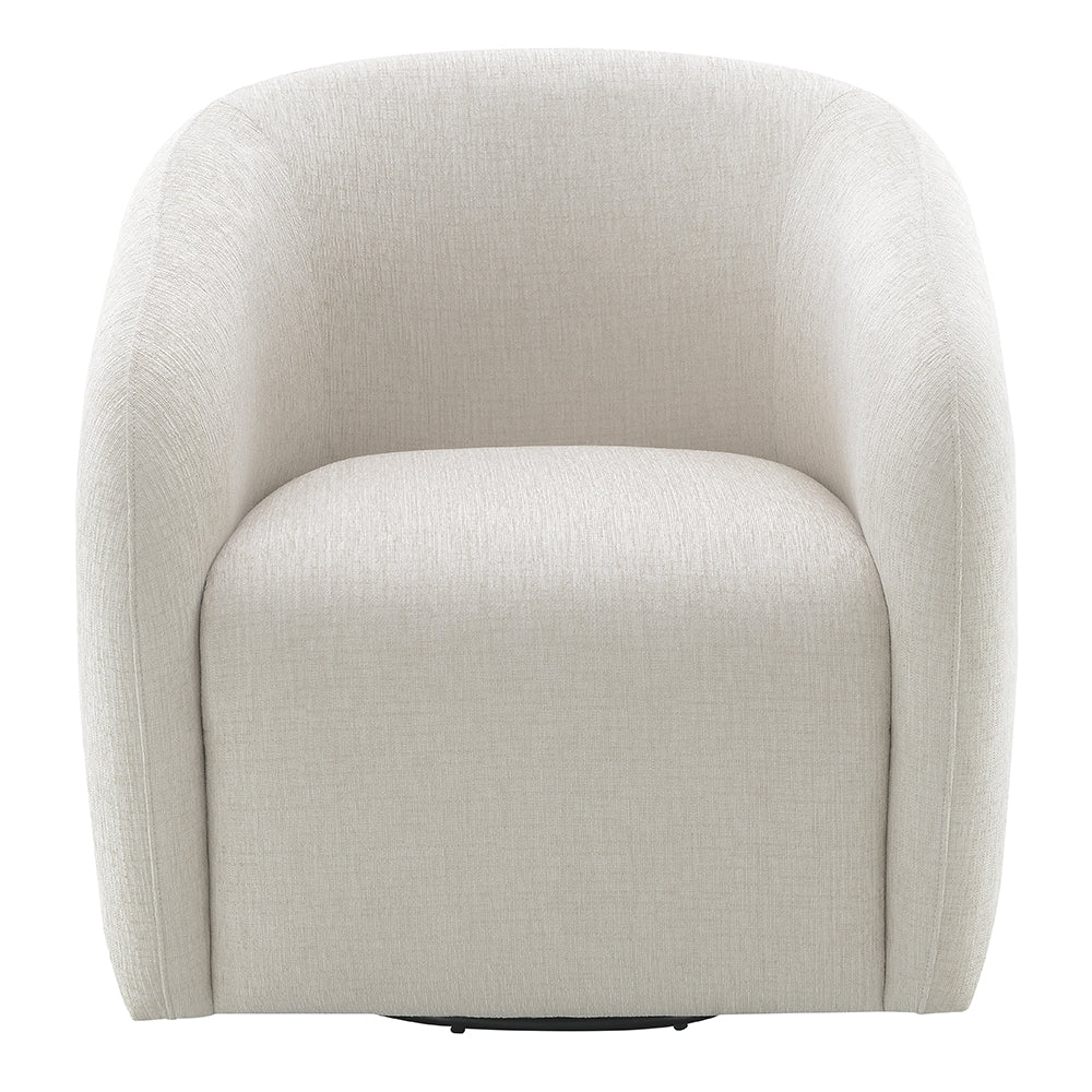 Etienne Beige Chair W/Swivel - Ornate Home