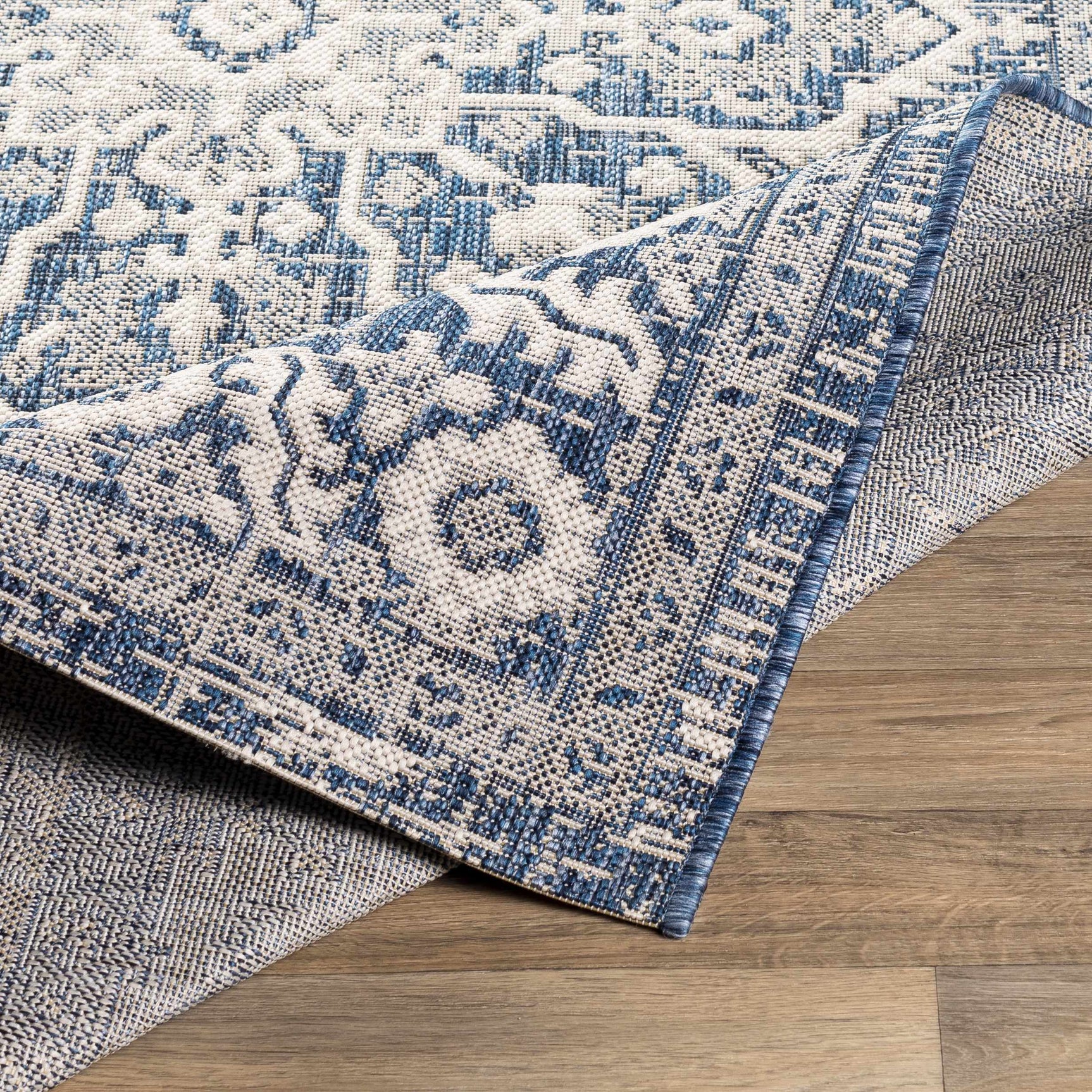 Etoile Navy Blue Performance Rug - Ornate Home