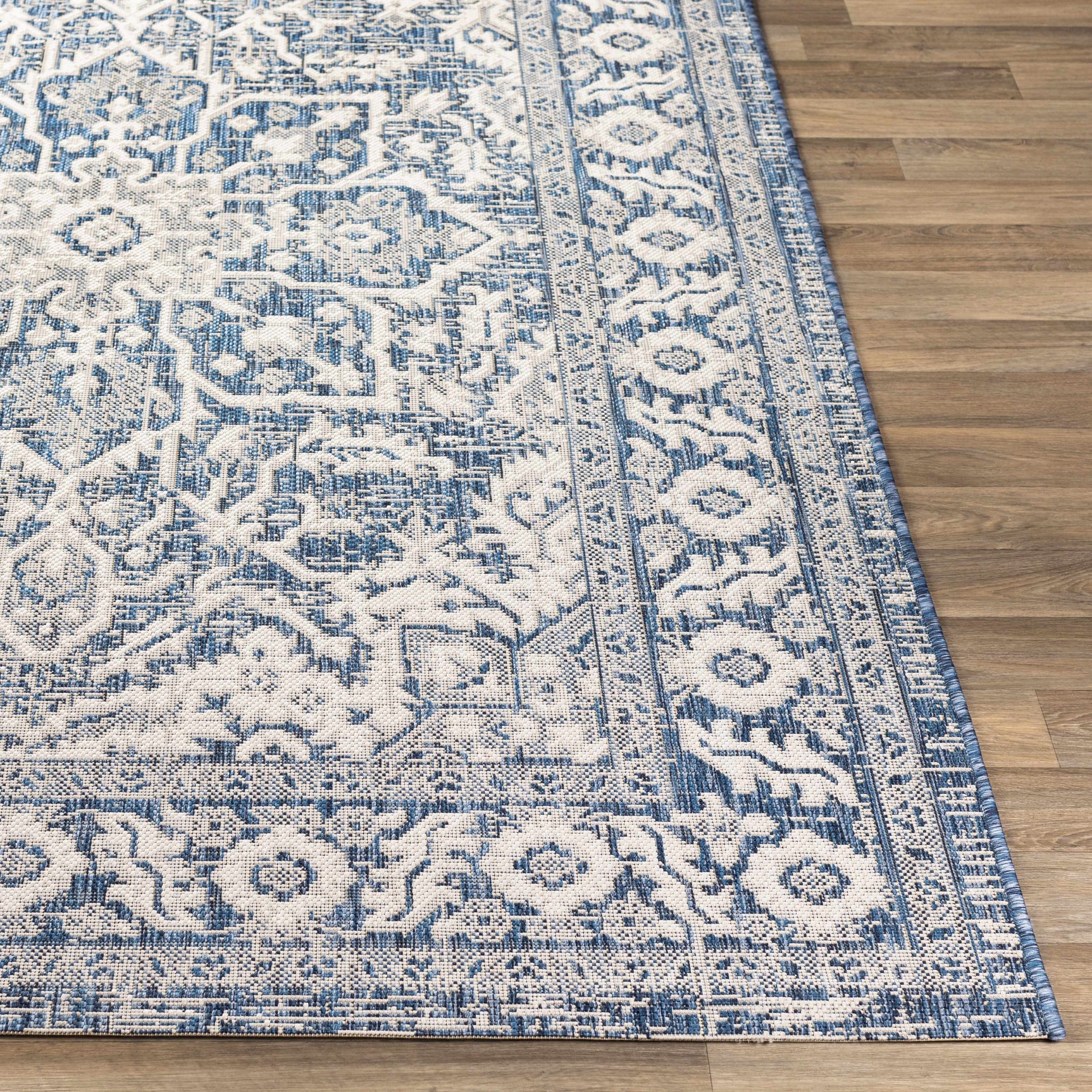 Etoile Navy Blue Performance Rug - Ornate Home