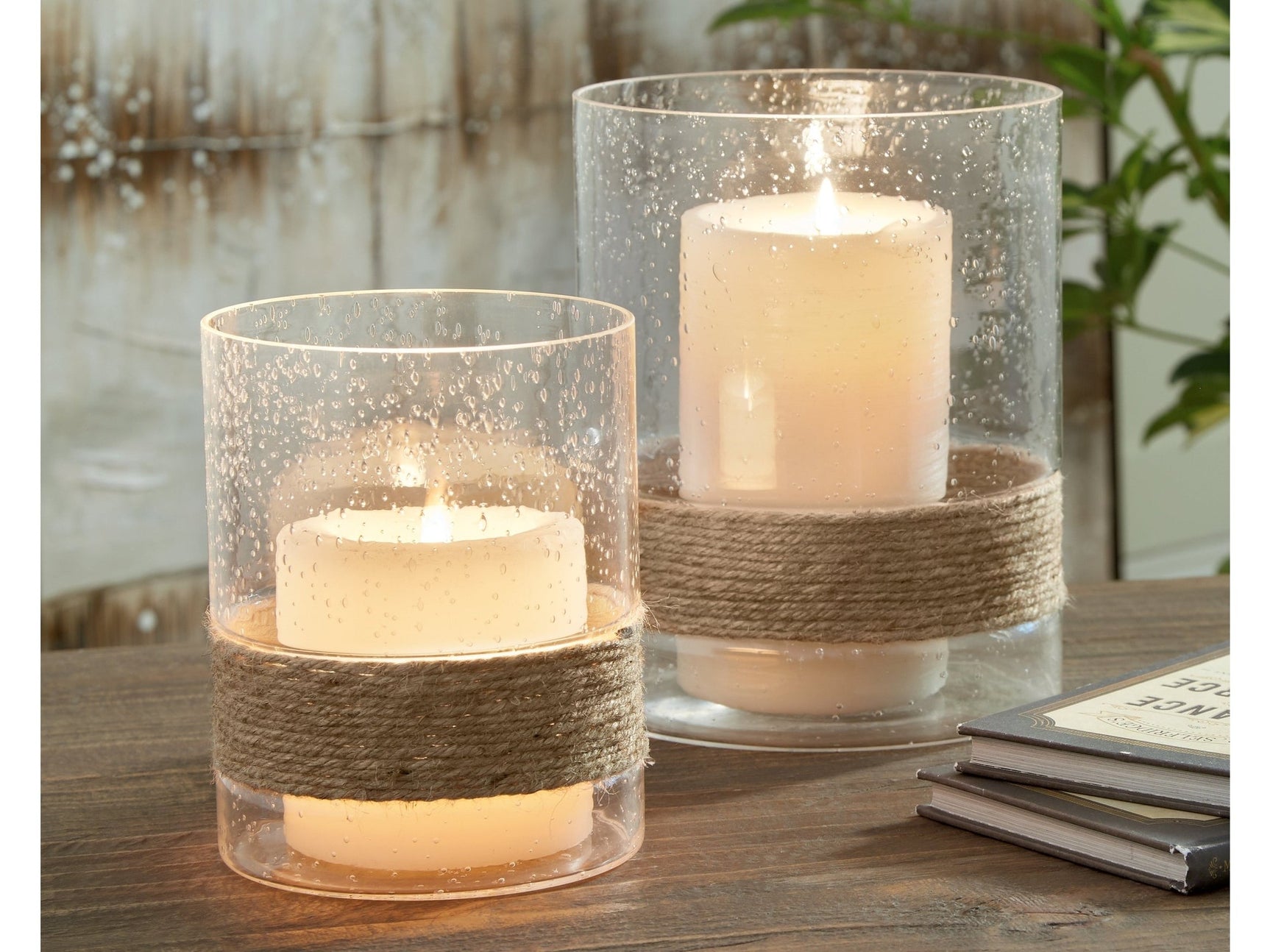 Eudocia Clear Candle Holder (Set of 2) - Ornate Home