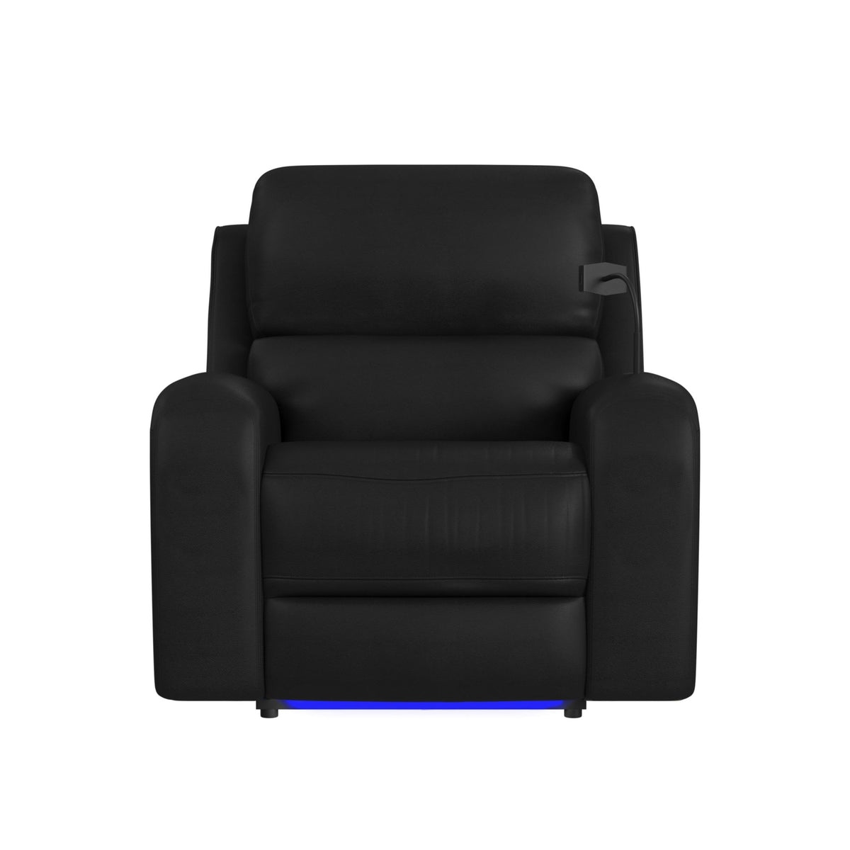 Euphora Aline Black P3 Power Glider Recliner with Heat & Massage, Music, Ipad Holder with Wireless Charger and USBC - Ornate Home