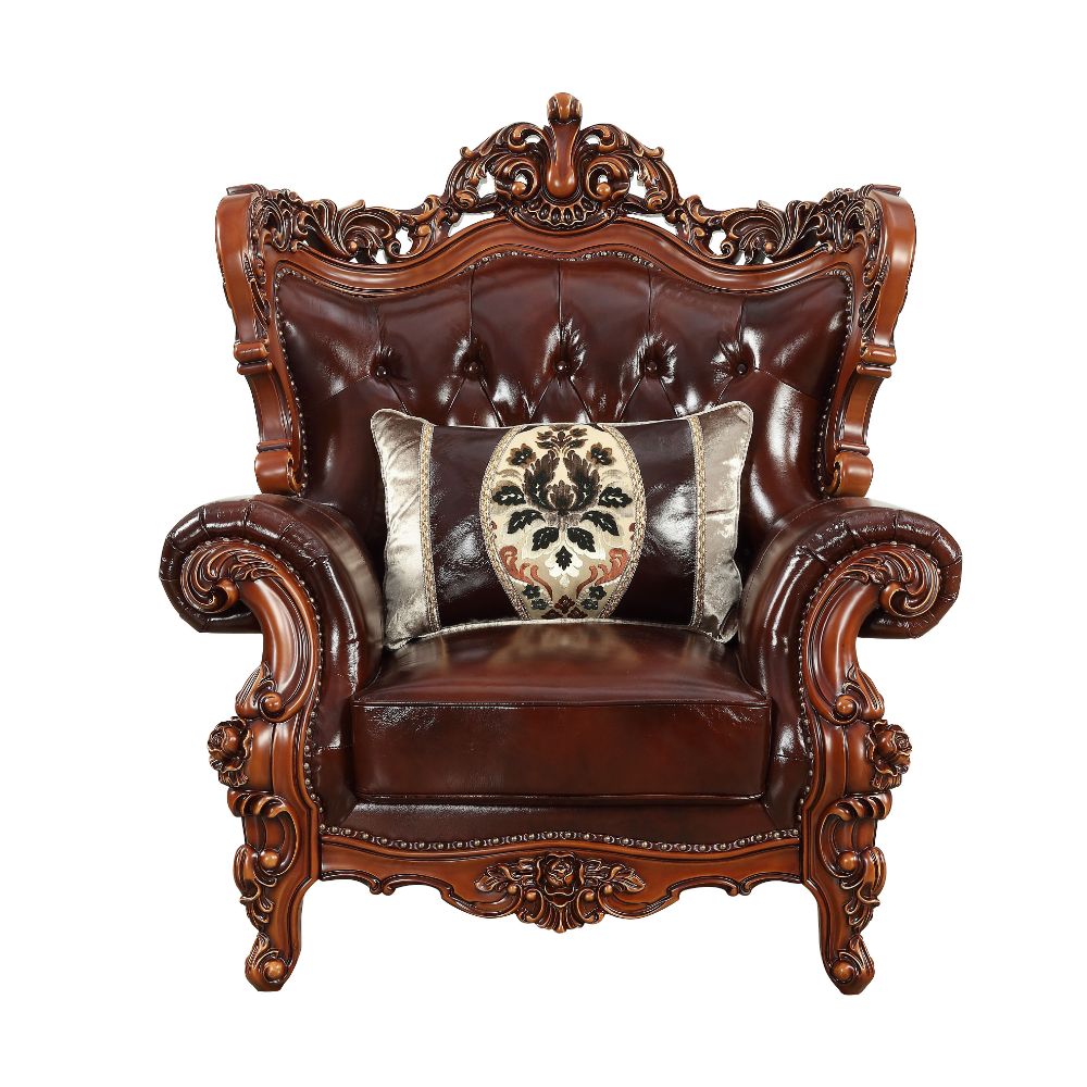 Eustoma Chair in Cherry and Walnut - Ornate Home
