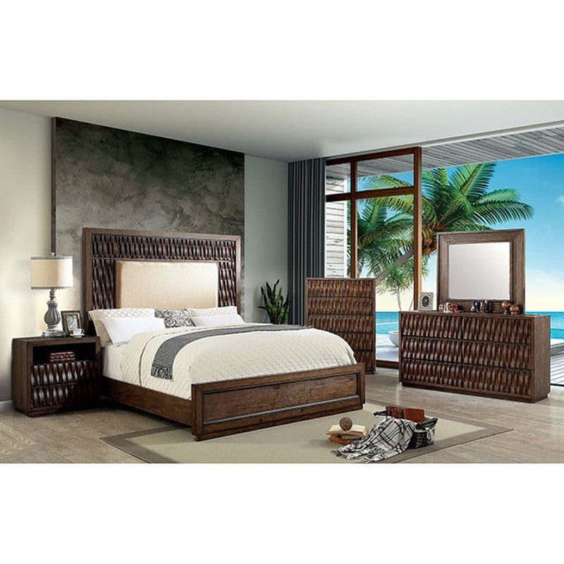 Eutropia Warm Chestnut Queen Bed - Ornate Home