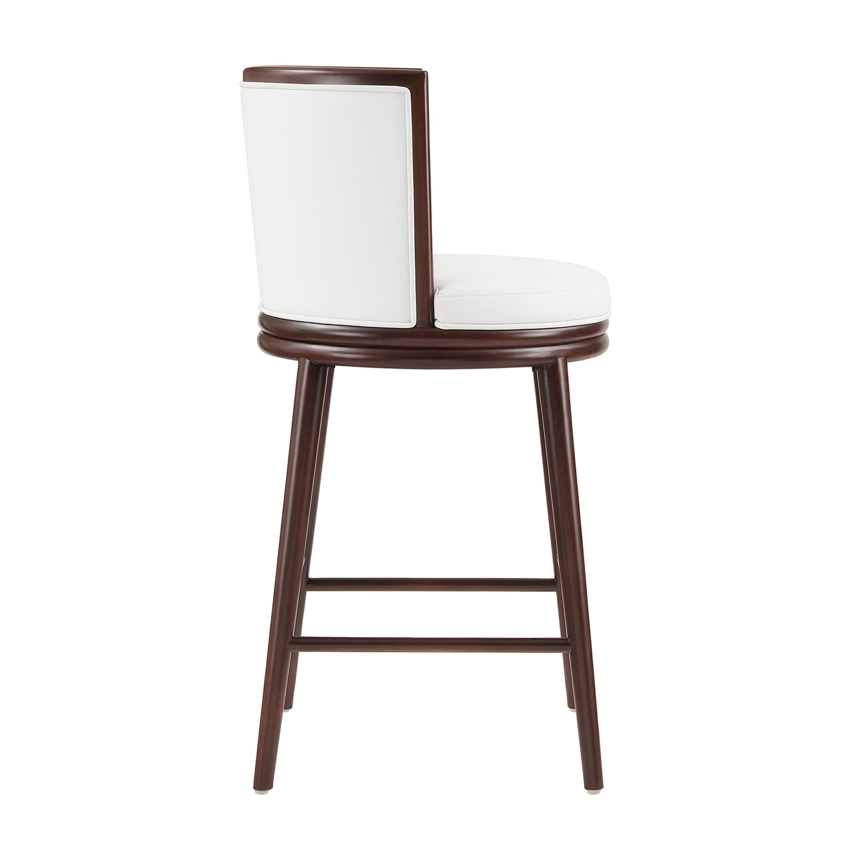 Evalyn Barstool in White (set of 3) - Ornate Home