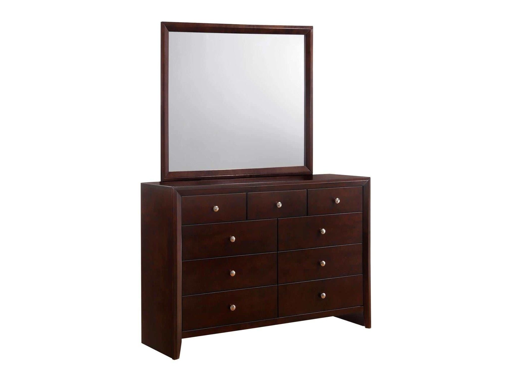 Evan Cherry Dresser & Mirror - Ornate Home