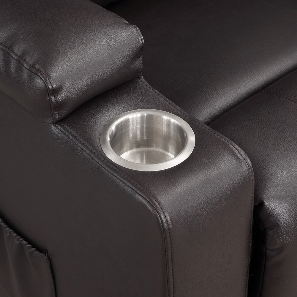 Evander Brown Power Lift Recliner - Ornate Home