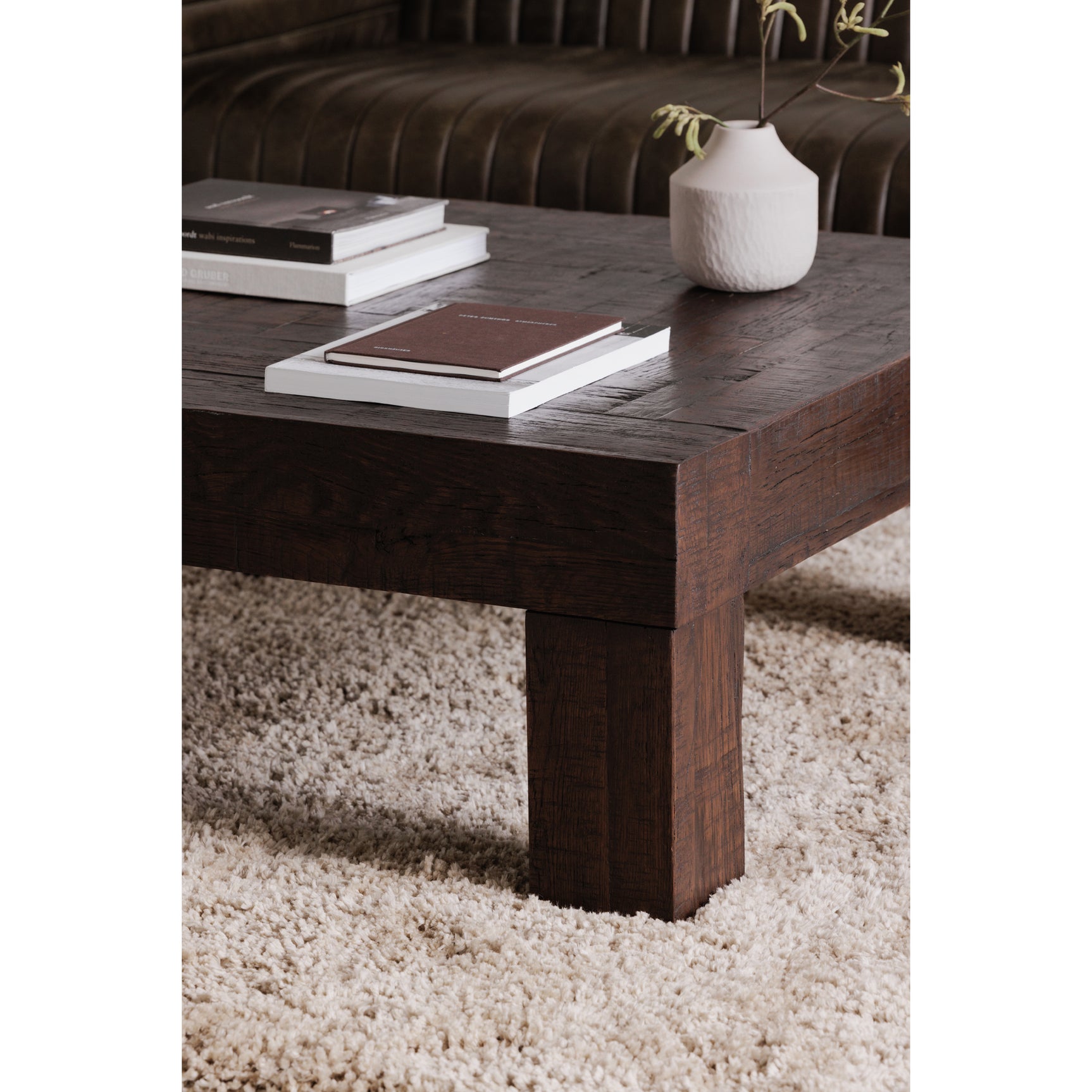 Evander Rustic Brown Coffee Table - Ornate Home