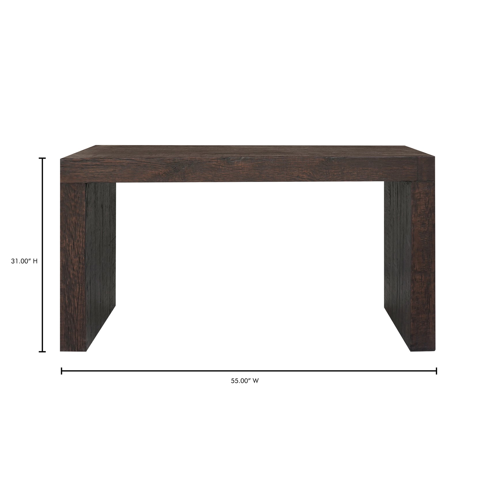 Evander Rustic Brown Console Table - Ornate Home