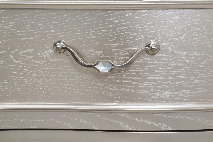 Evangeline Silver Oak 3-drawer Nightstand - Ornate Home