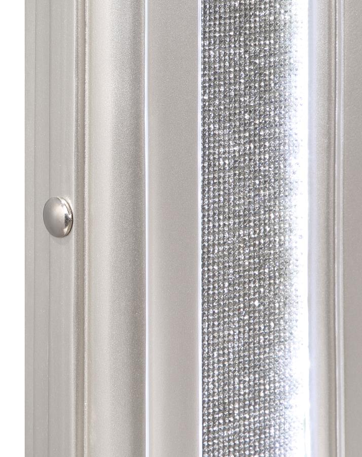 Evangeline Silver Oak Dresser Mirror - Ornate Home