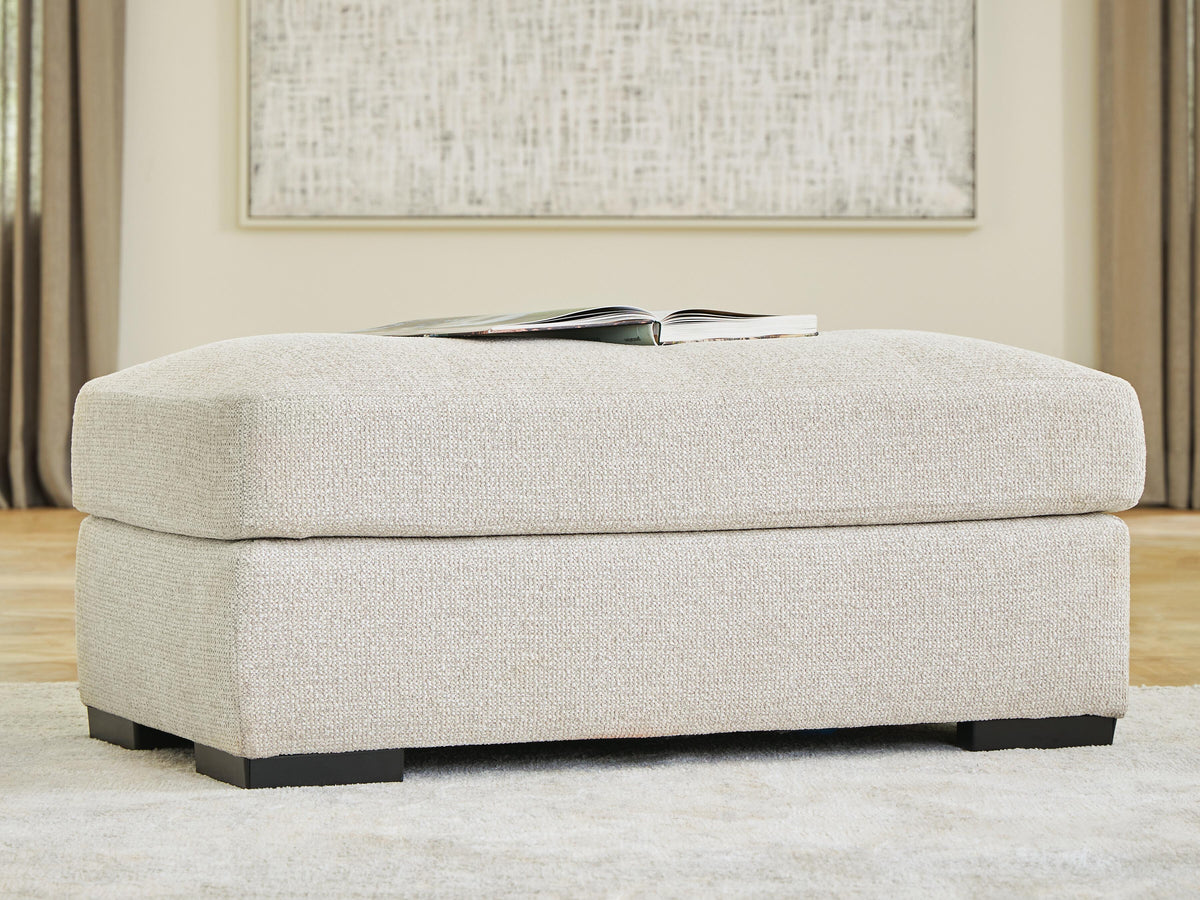 Evanley Linen Ottoman (Online Special Price) - Ornate Home
