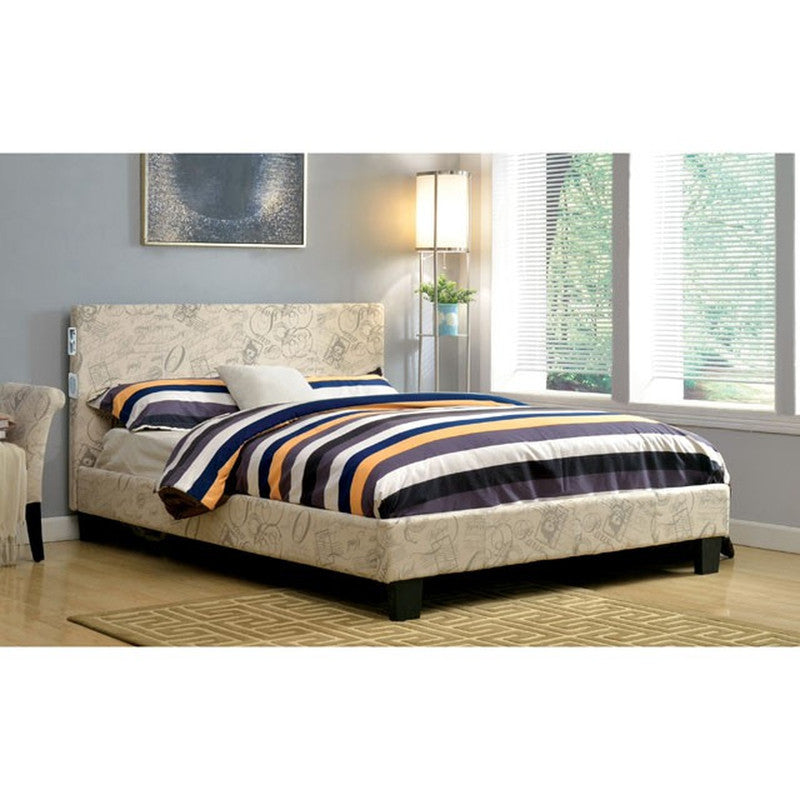 Evans World Traveler Pattern Cal.King Bed - Ornate Home