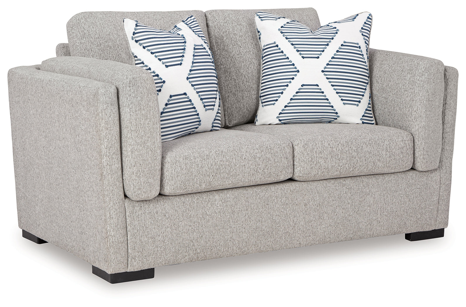 Evansley Pewter Loveseat - Ornate Home
