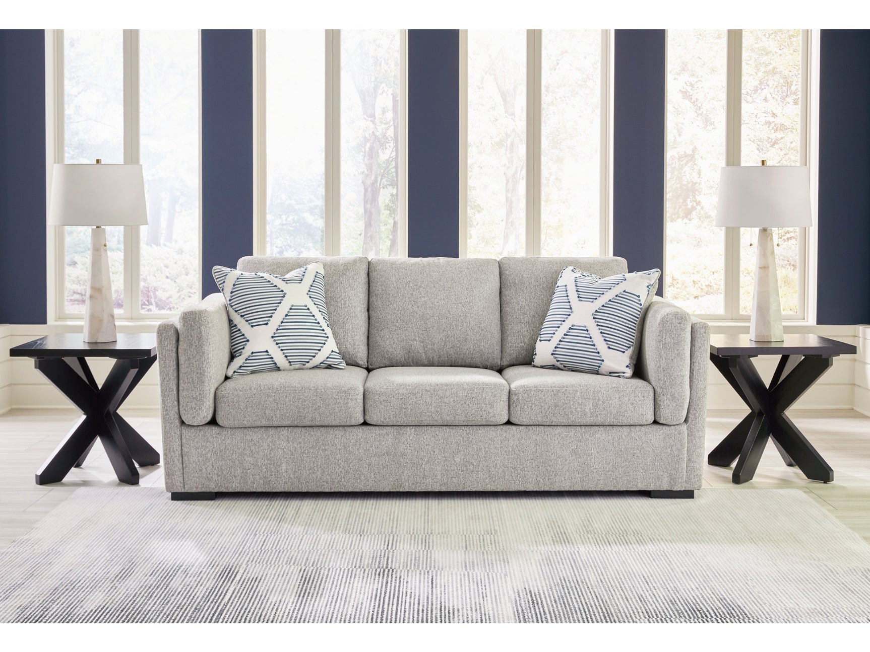 Evansley Pewter Sofa - Ornate Home