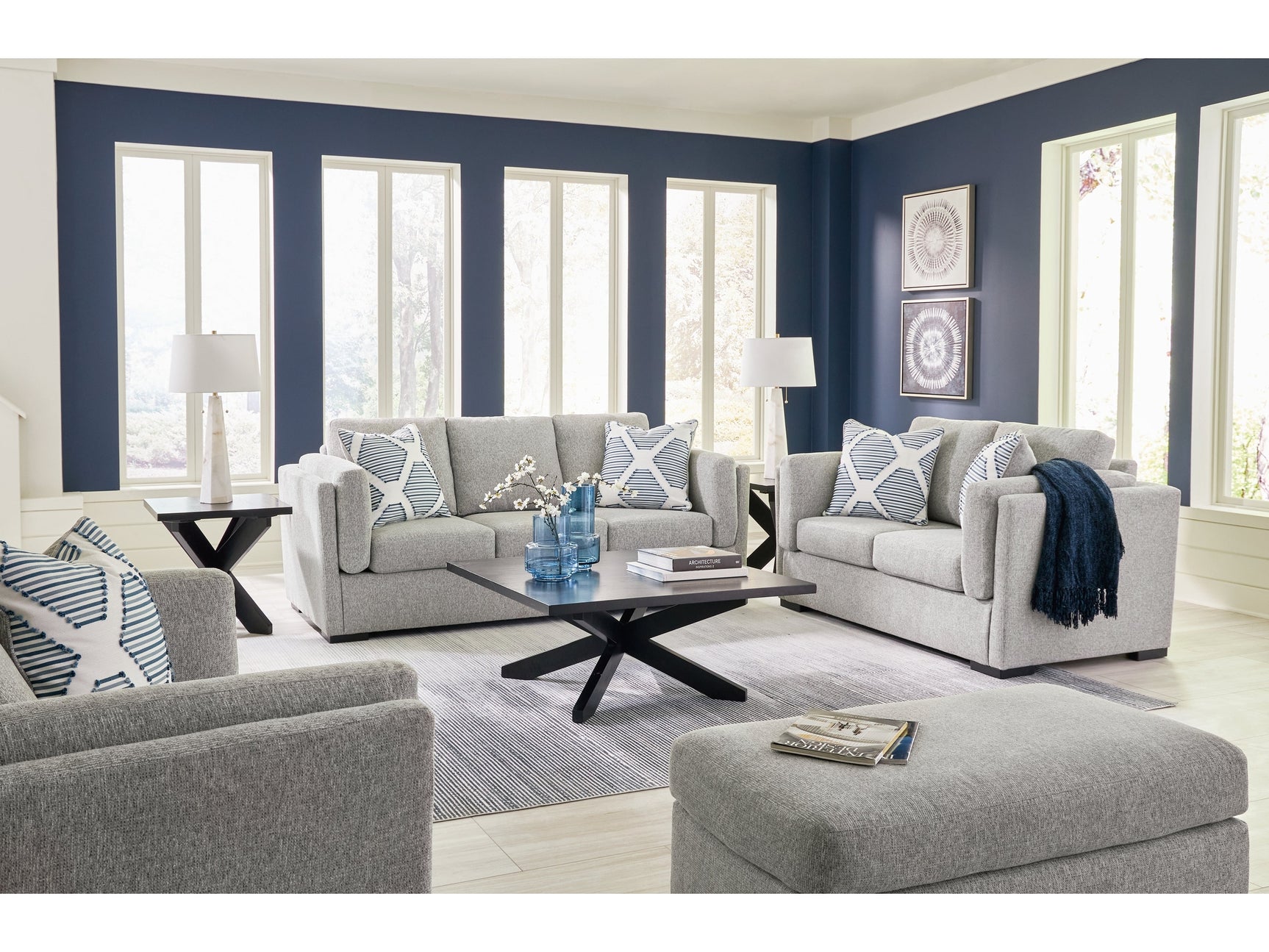 Evansley Sofa, Loveseat, Oversized Chair and Ottoman (Online Special Price) - Ornate Home