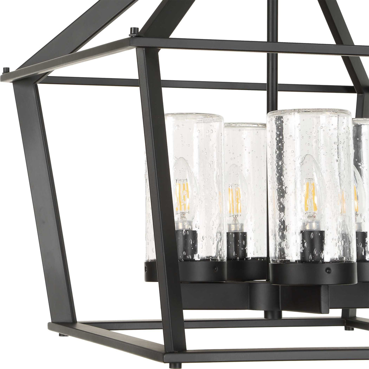 Evanston Black 4 Light Indoor-Outdoor Pendant - Ornate Home