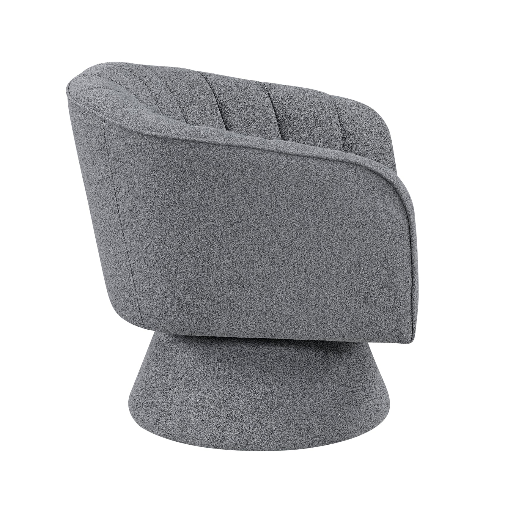 Eve Dark Gray Swivel Chair - Ornate Home