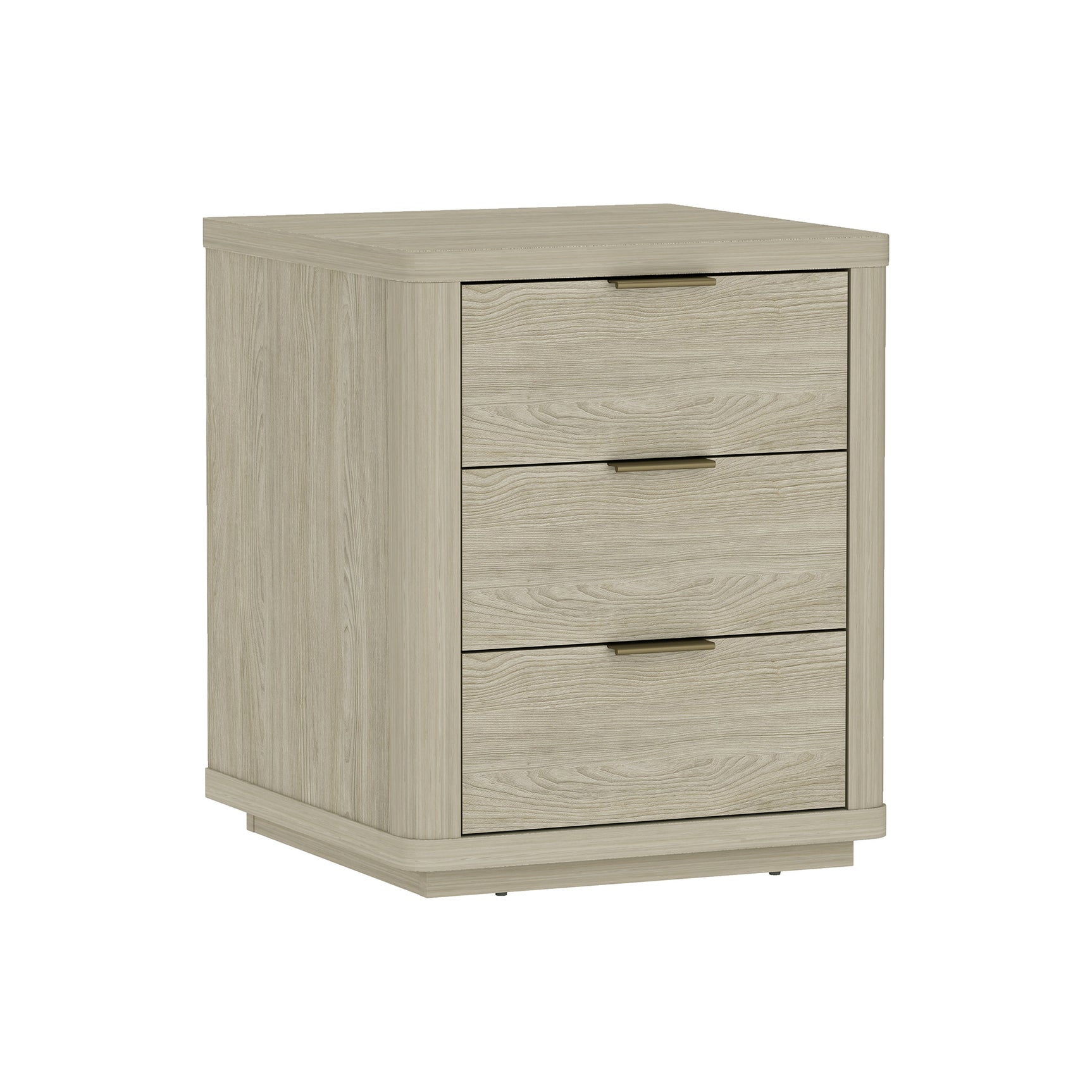 Evelyn 20" 3 Drawers Nightstand in Natural - Ornate Home