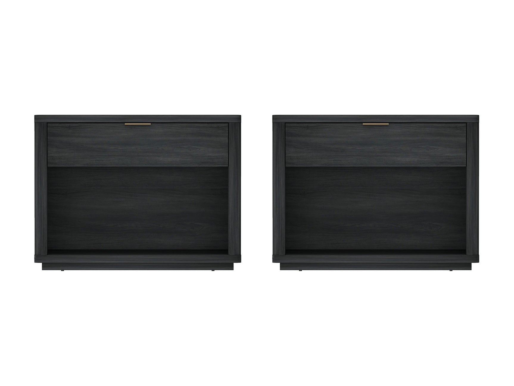 Evelyn 32" Nightstand 2.0 in Charcoal Grey (set of 2) - Ornate Home