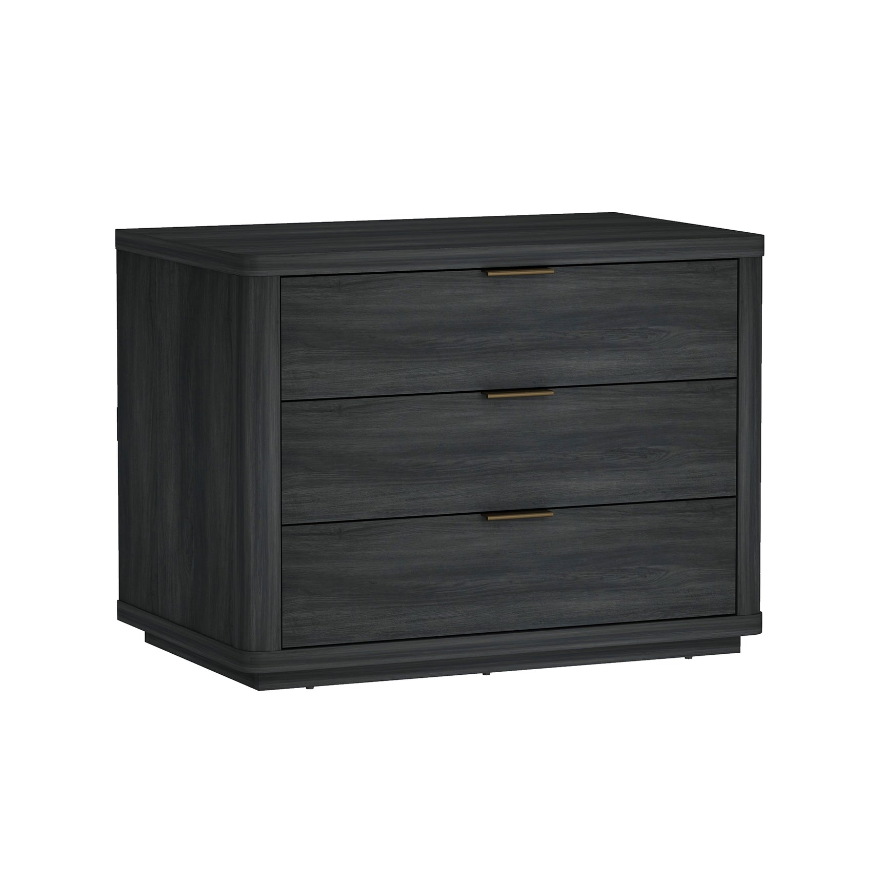 Evelyn 32" Nightstand 4.0 in Charcoal Grey - Ornate Home