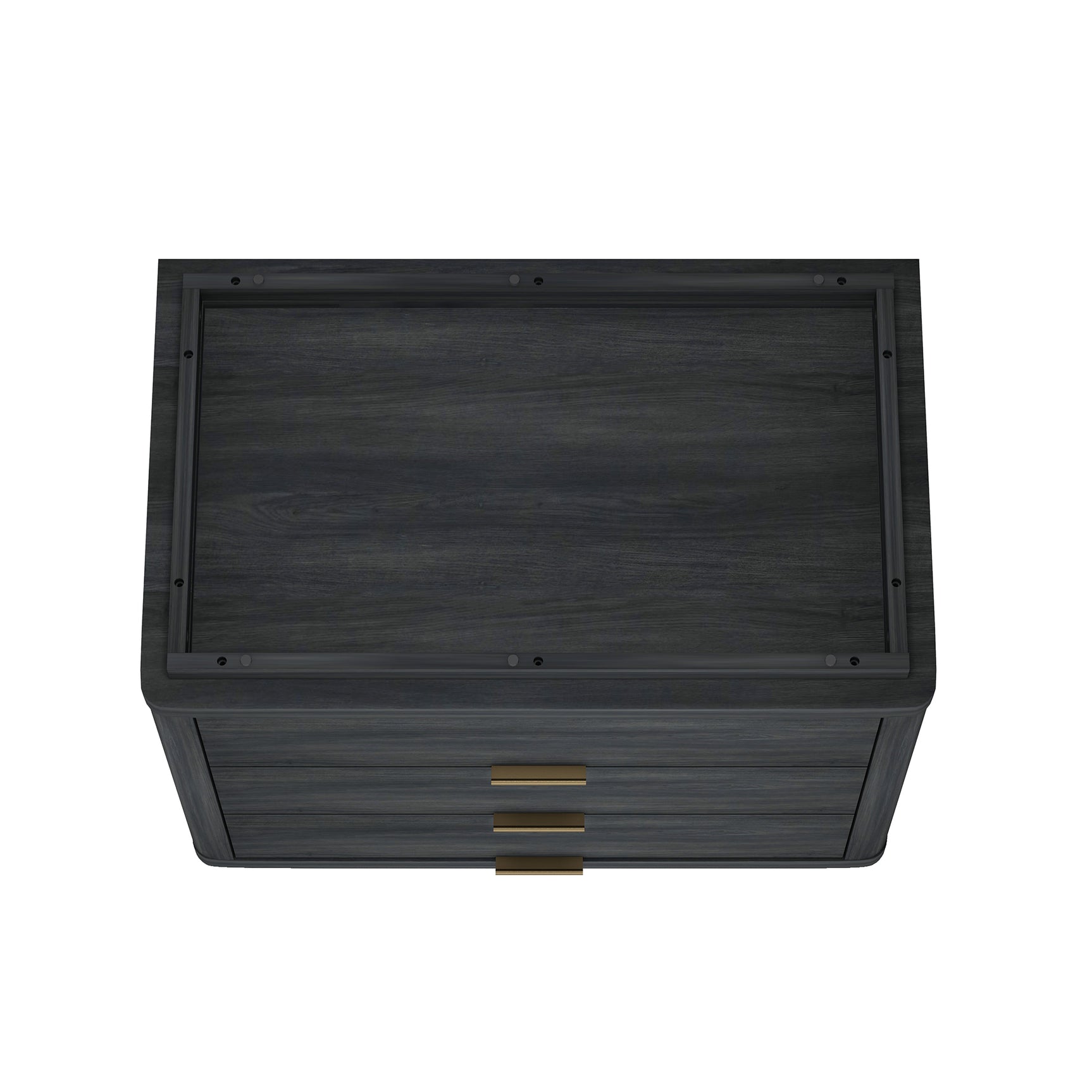 Evelyn 32" Nightstand 4.0 in Charcoal Grey - Ornate Home