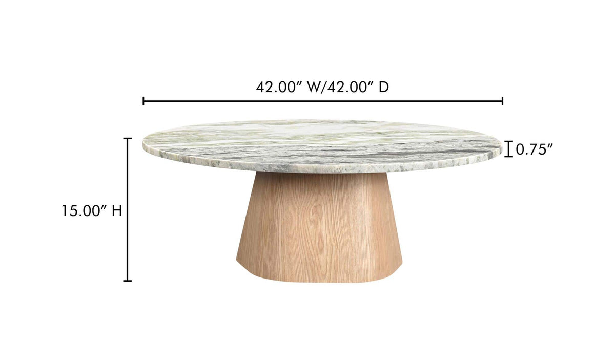 Evelyn Green Onyx Marble Coffee Table - Ornate Home