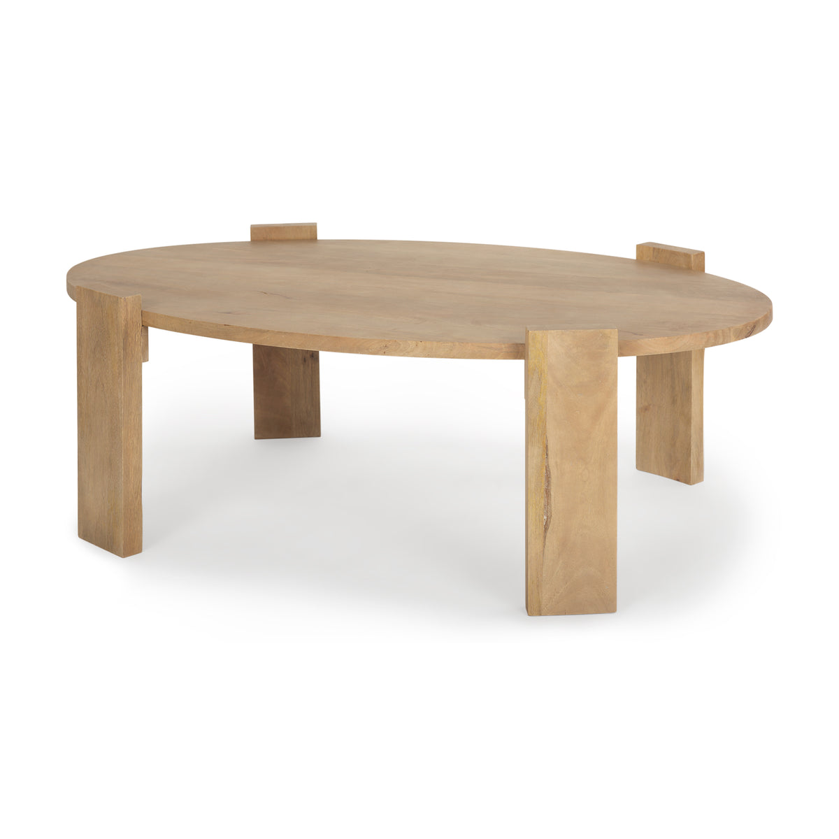 Evelyn Light Brown Oblong Coffee Table - Ornate Home