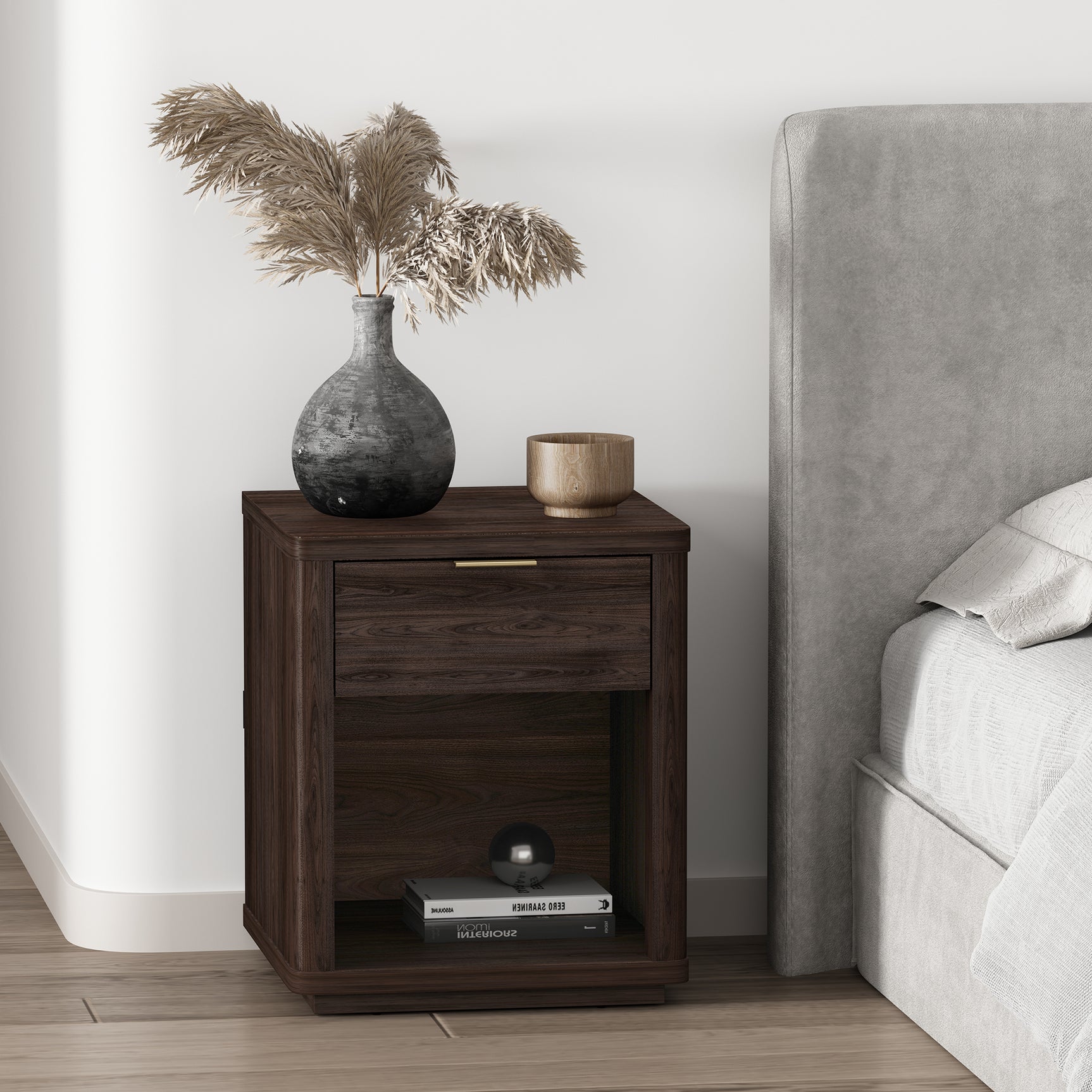 Evelyn Nightstand in Brown - Ornate Home