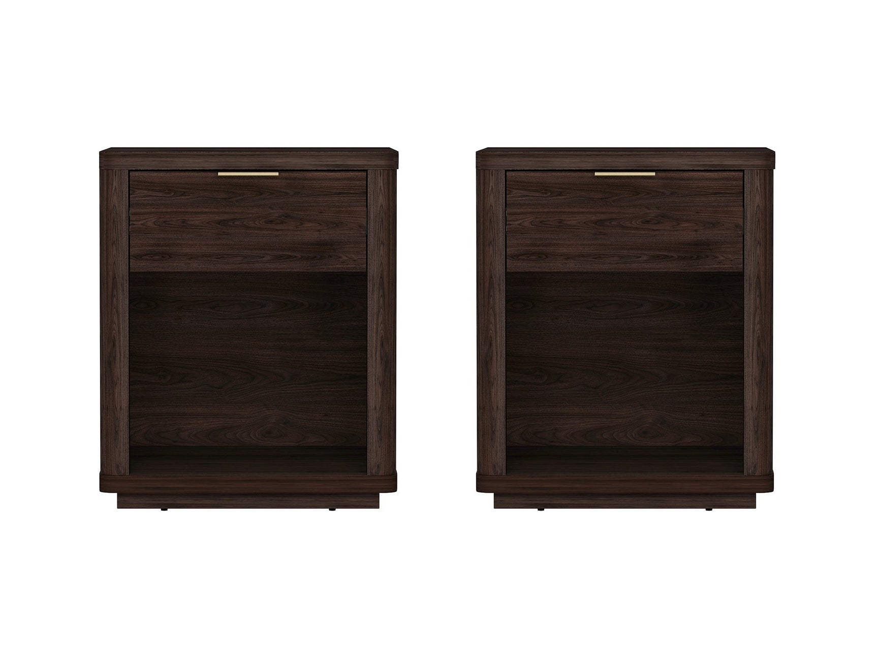 Evelyn Nightstand in Brown (set of 2) - Ornate Home