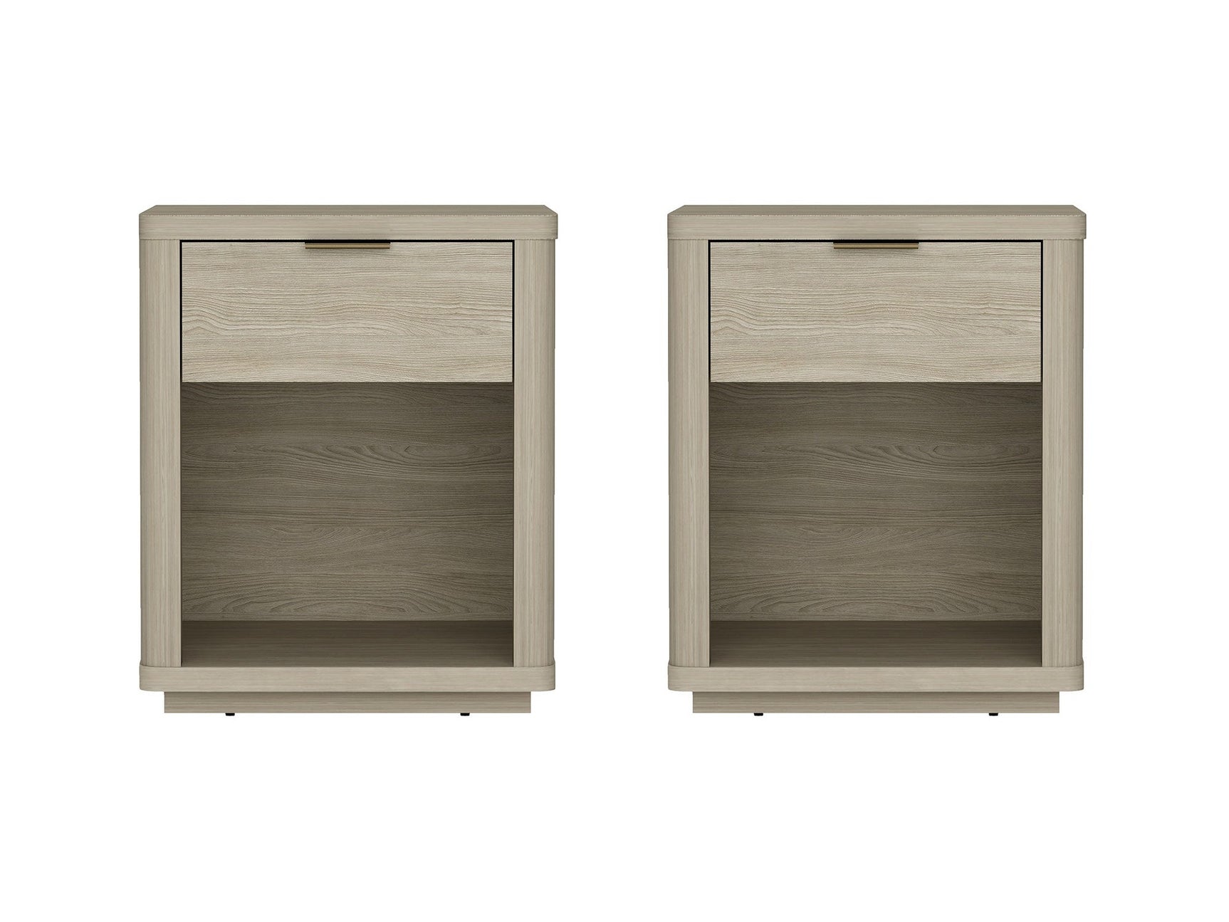 Evelyn Nightstand in Natural (set of 2) - Ornate Home