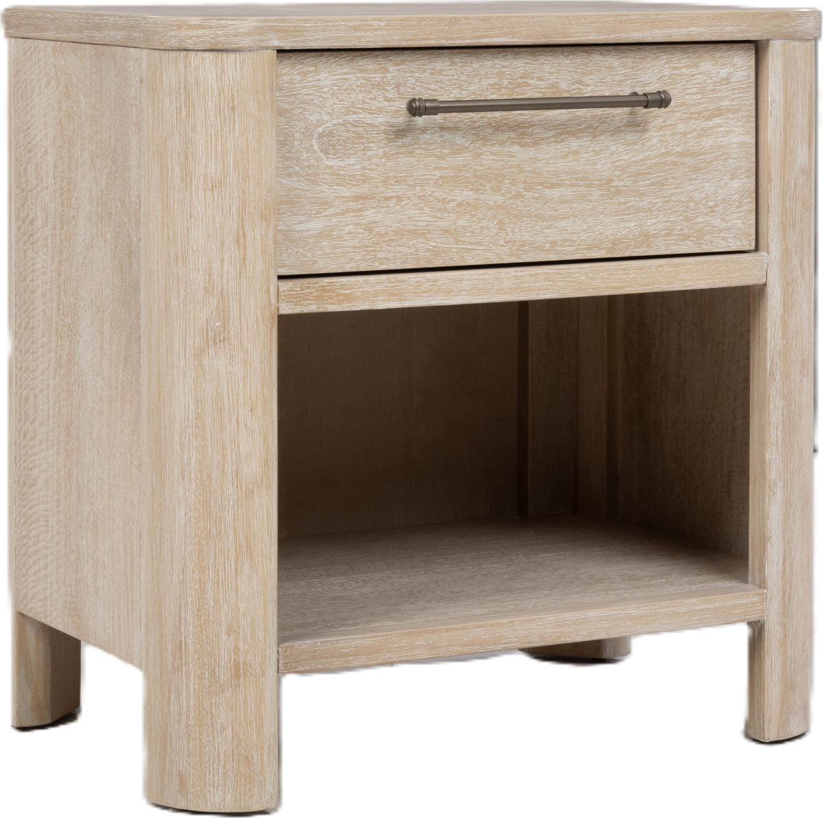 Evelyn Saltwood 1-Drawer Nightstand - Ornate Home