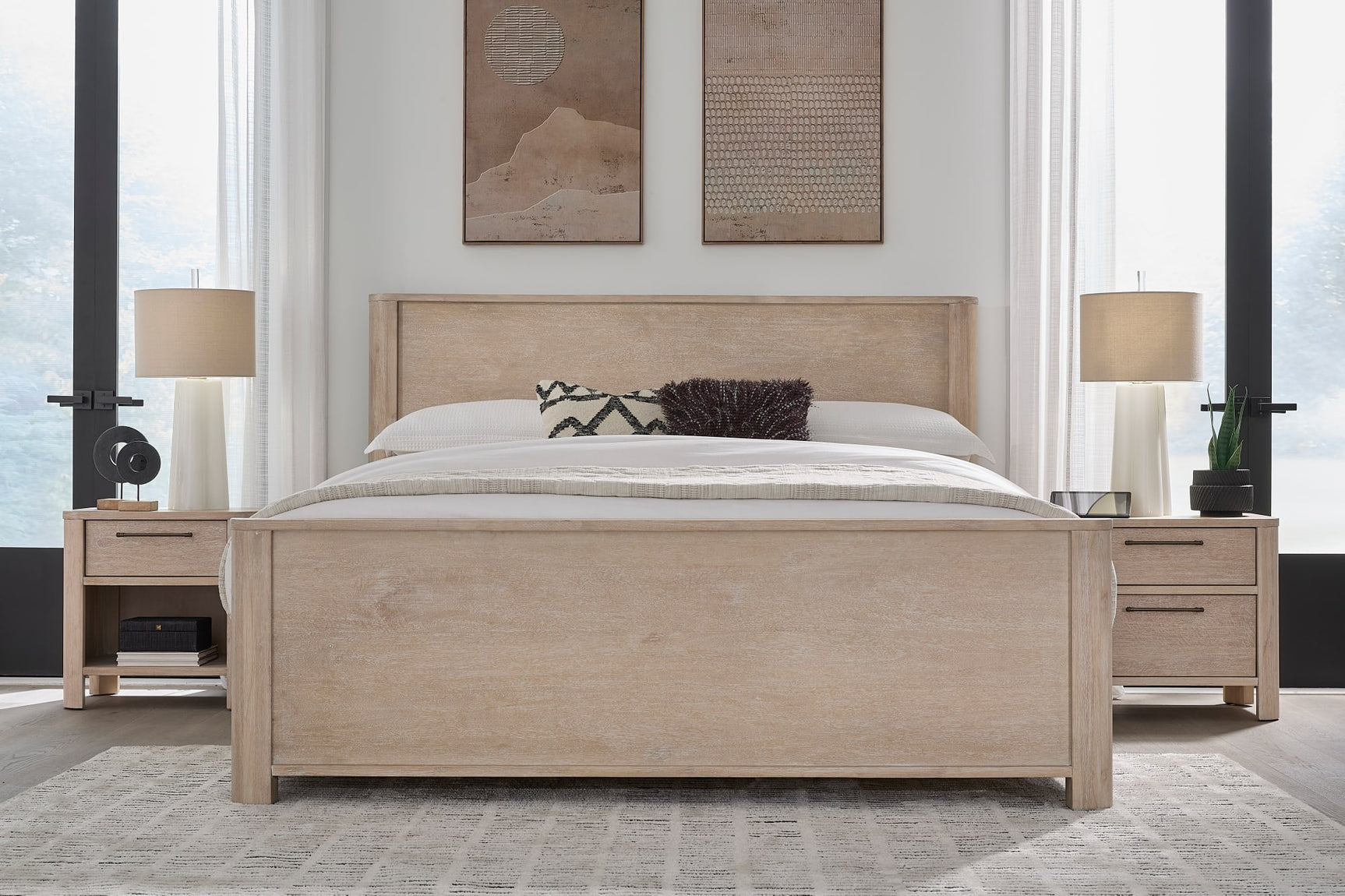 Evelyn Saltwood King Wood Bed - Ornate Home