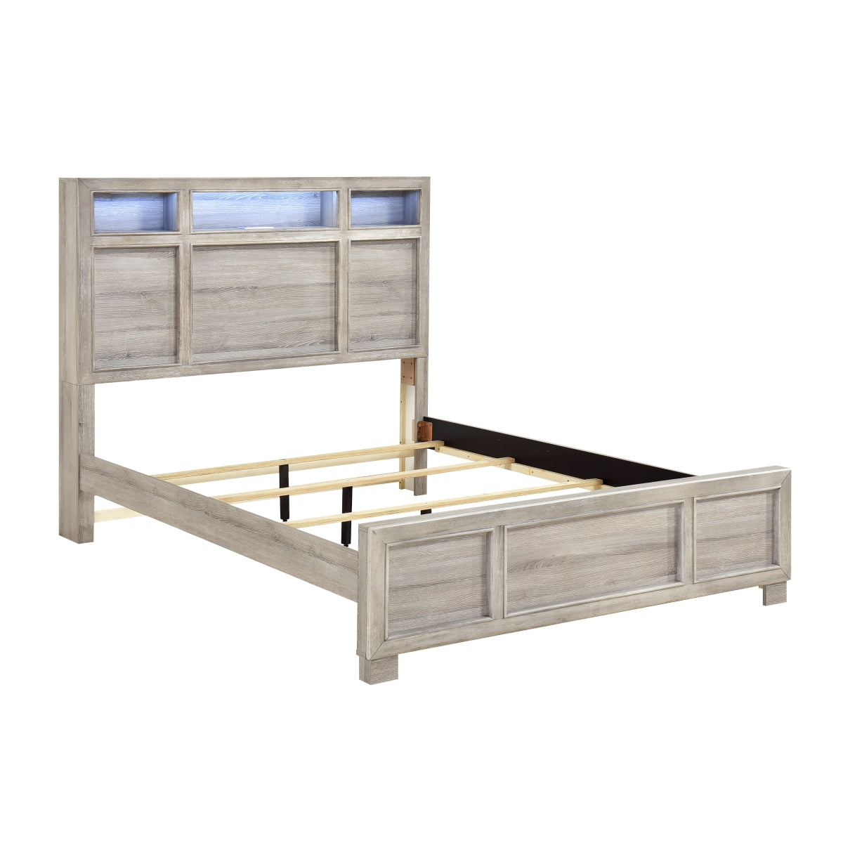 Everett Gray 4-Piece Queen Bedroom Set - Ornate Home