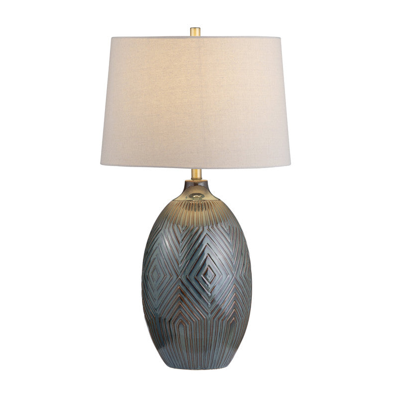 Everett Green/Brown Table Lamp - Ornate Home