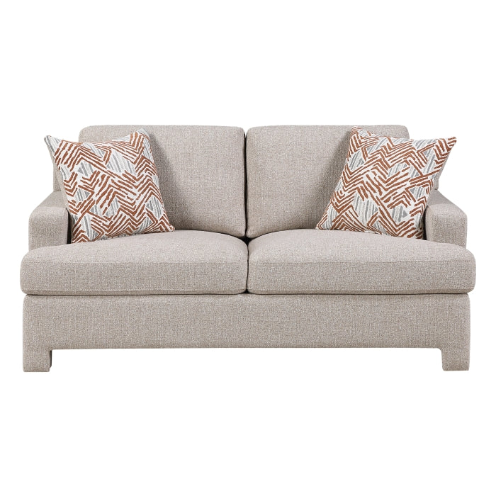 Everly Beige Loveseat - Ornate Home