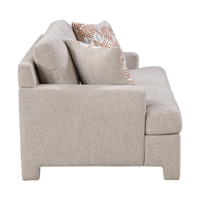 Everly Beige Loveseat - Ornate Home