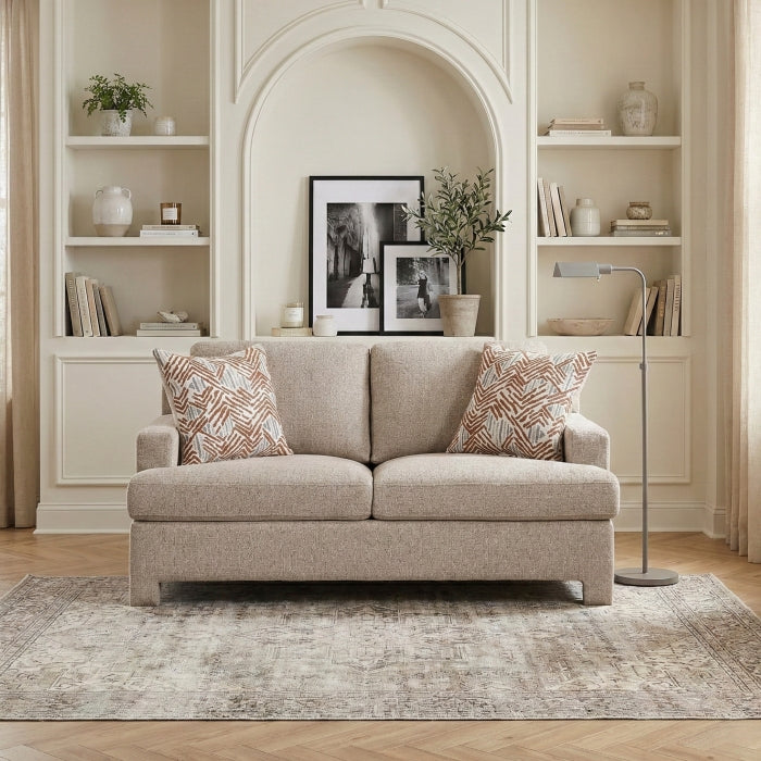 Everly Beige Loveseat - Ornate Home