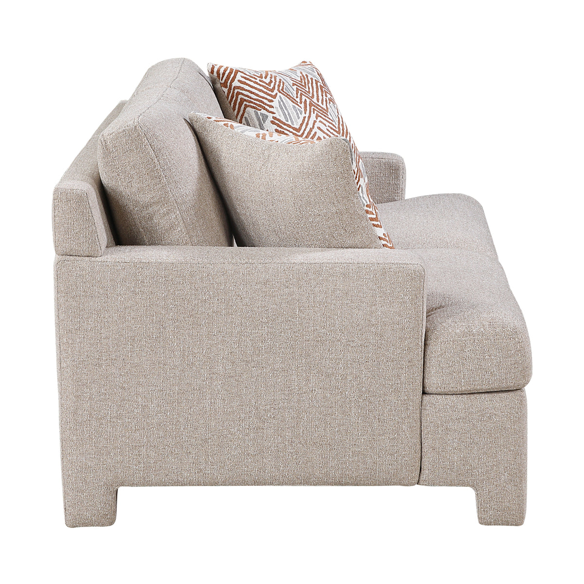 Everly Beige Loveseat - Ornate Home