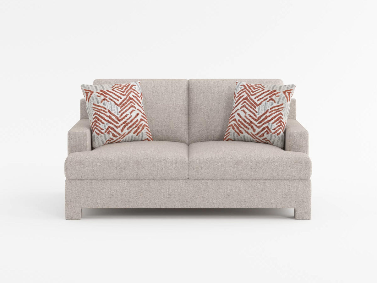 Everly Beige Loveseat - Ornate Home