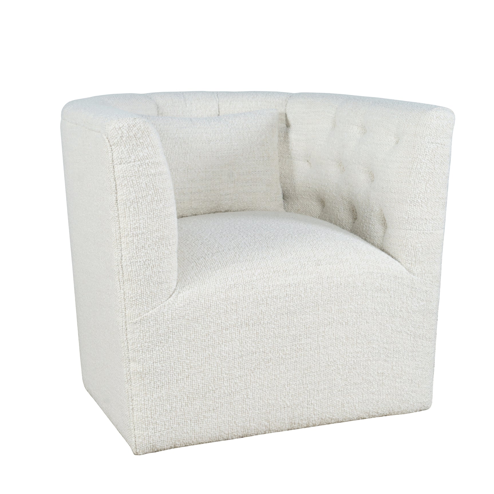 Everly Natural Swivel Accent Chair - Ornate Home