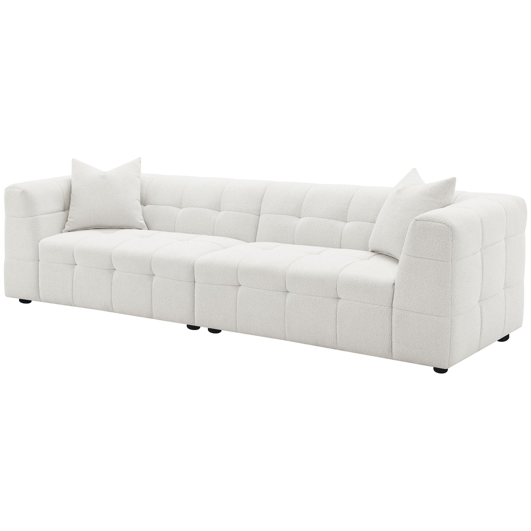 Everly Off White Extra Long Sofa - Ornate Home