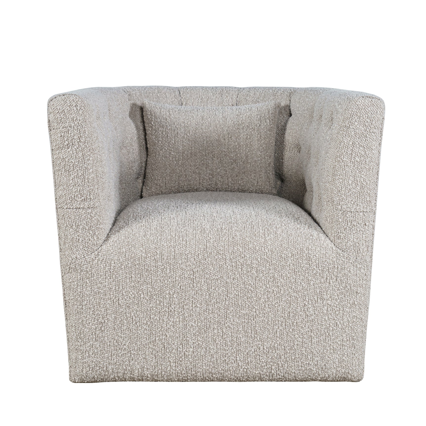 Everly Taupe Swivel Accent Chair - Ornate Home