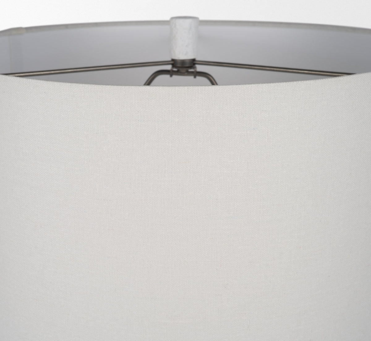Everly White/Beige Cement Table Lamp - Ornate Home