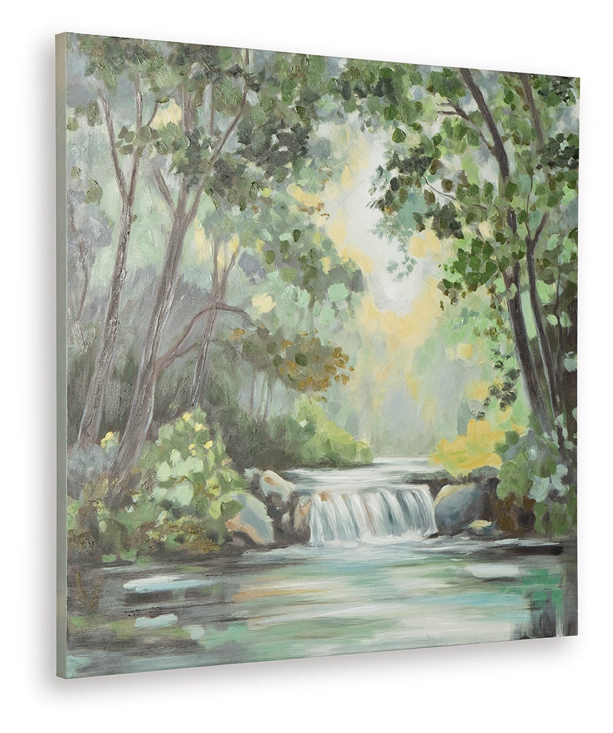 Evermaddick Green/Gray/White Wall Art (Online Special Price) - Ornate Home