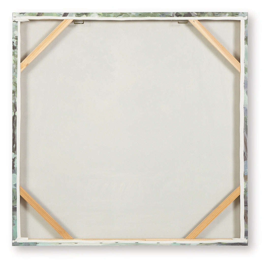 Evermaddick Green/Gray/White Wall Art - Ornate Home