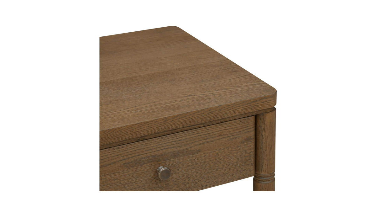 Evermore Natural 1 Drawer Nightstand Brown - Ornate Home