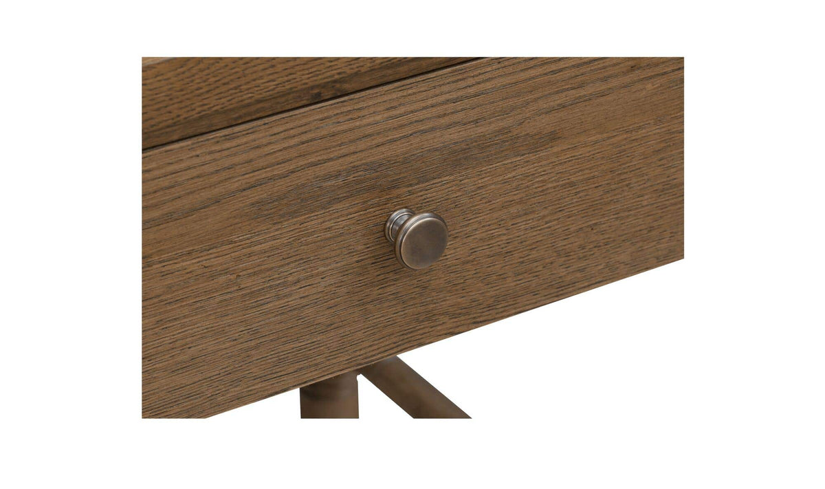 Evermore Natural 1 Drawer Nightstand Brown - Ornate Home